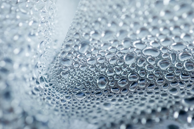 Abstract water drops on a white background