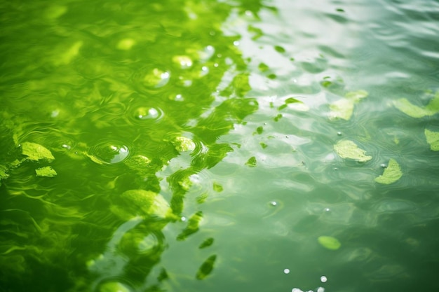 Abstract water with algae