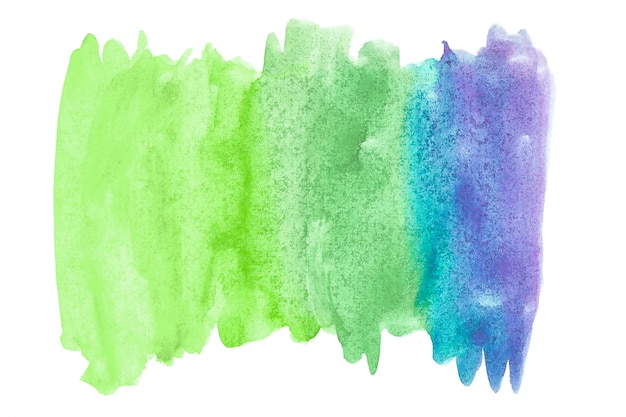 Abstract watercolor art hand paint on white background