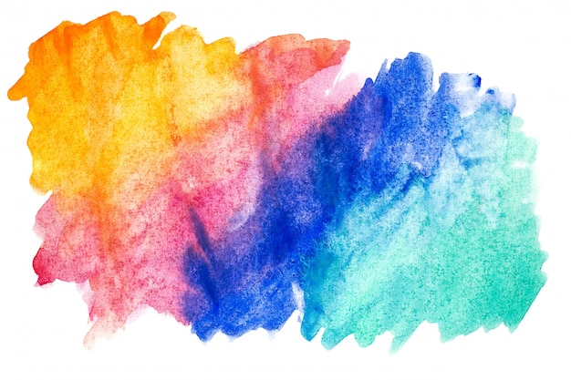 Abstract watercolor art hand paint on white background. 