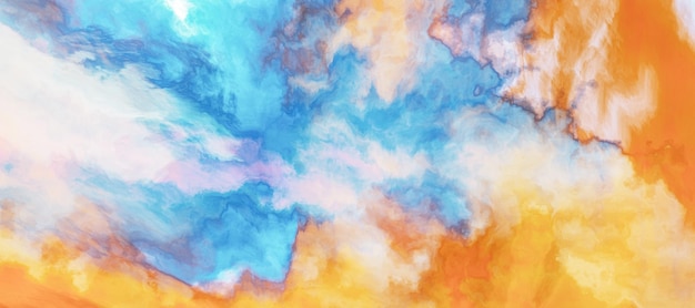 Abstract watercolor art painting Colorful creative background