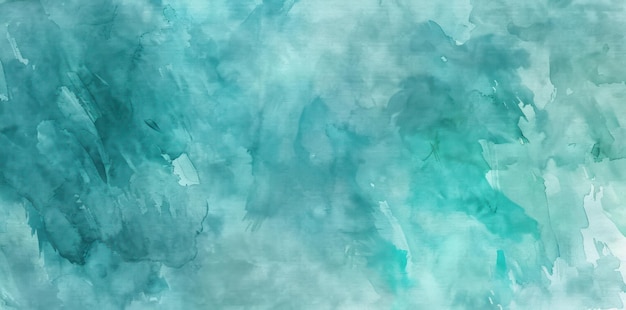 Photo abstract watercolor background in aqua and teal hues