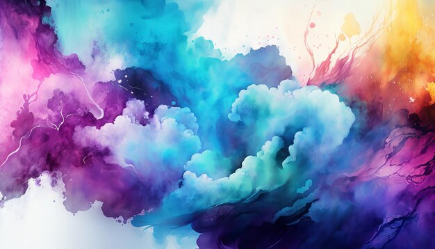 Abstract watercolor background Generative AI