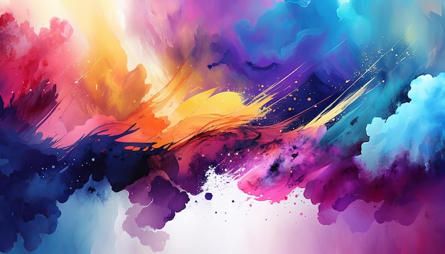 Abstract watercolor background Generative AI