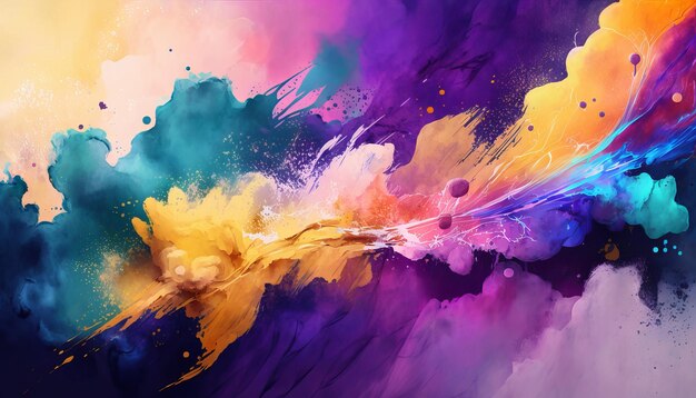 Abstract watercolor background Generative AI