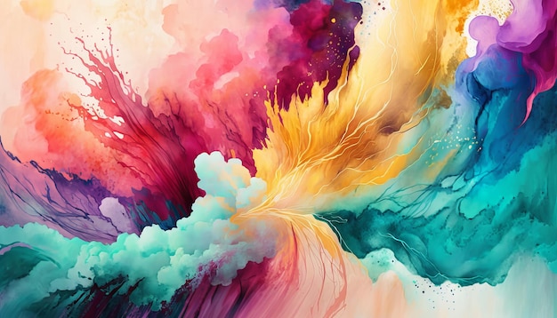 Abstract watercolor background Generative AI