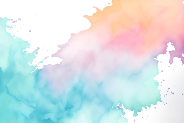 Abstract watercolor background pastel pink and blue colors ai generated art