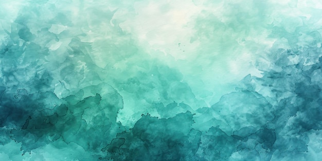 Photo abstract watercolor background in teal and blue hues