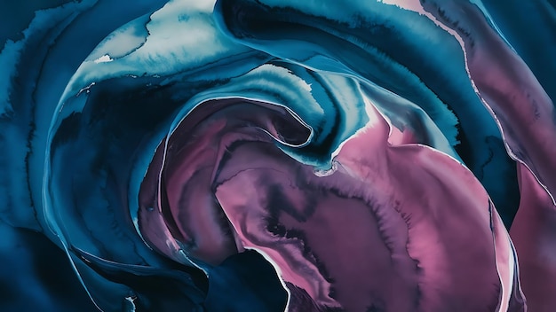 Abstract watercolor background with blue and purple colors