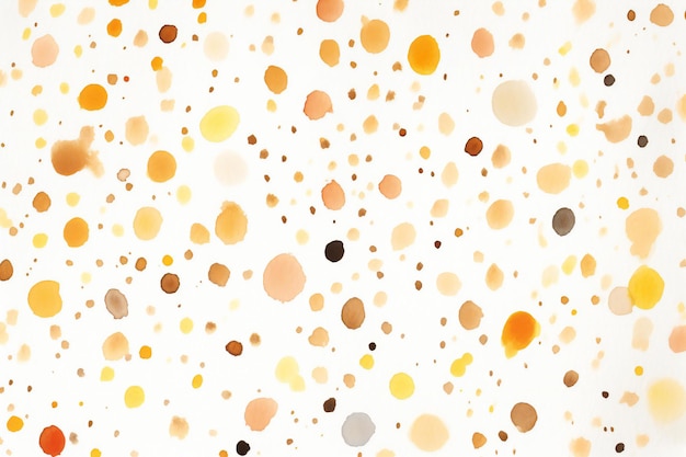 Abstract watercolor background with gold orange and brown spots