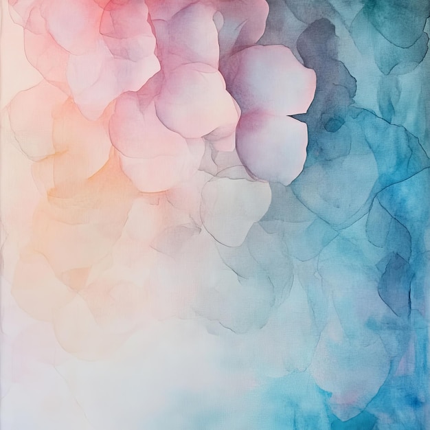 Photo abstract watercolor background with pink blue and orange colors