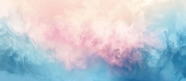 Abstract Watercolor Background with Pink and Blue