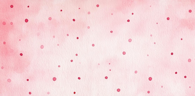 Photo abstract watercolor background with pink and red dots