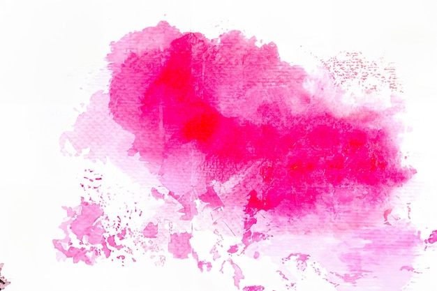 Abstract watercolor backgroundsplash color pink on paper