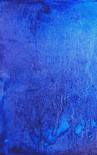 Abstract watercolor blue background leaking paint