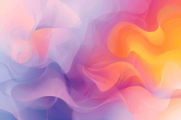 Abstract Watercolor Blurred Shapes on Gradient Backgroun