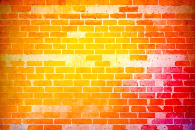 Photo abstract watercolor brick wall background