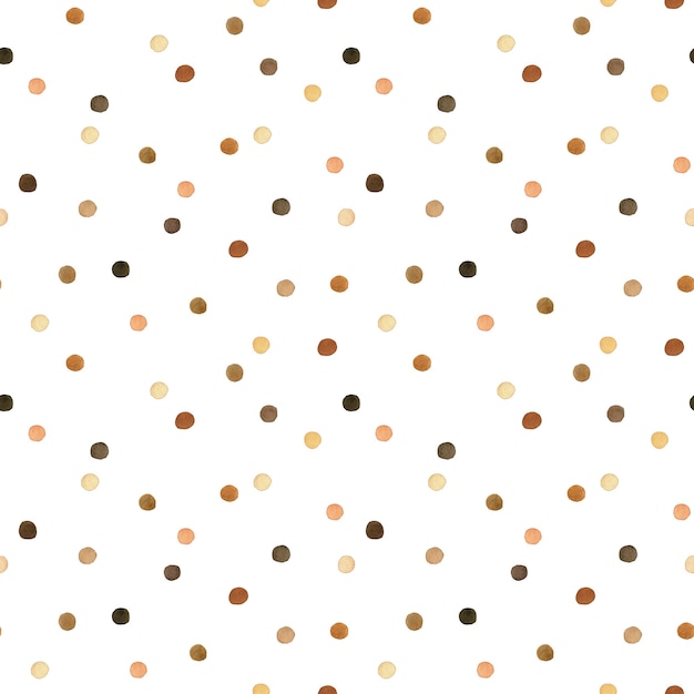 Abstract watercolor dots seamless pattern