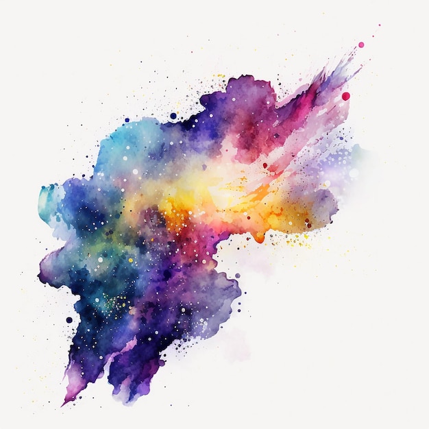 Abstract watercolor galaxy background