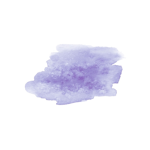 Abstract watercolor hand drawn stain. Watercolor design element. Watercolor purple background.