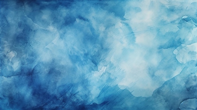 Abstract watercolor paint background dark blue color grunge texture for background Generative AI