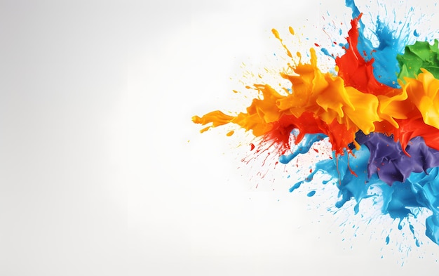 Abstract watercolor paint splashes background