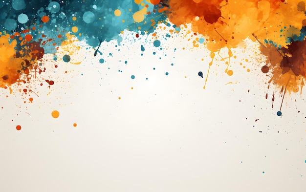 Abstract watercolor paint splashes background