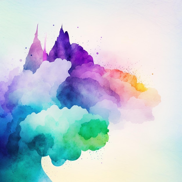 Abstract watercolor pastel background