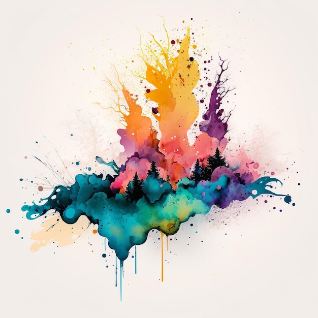 Abstract watercolor pastel background