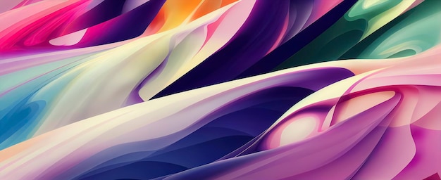 ABSTRACT WAVE BACKGROUND WHIT PASTEL COLORS ABSTRACT LIQUID LINES WHIT VIBRANT COLORS SMOOTH WALLPAPER