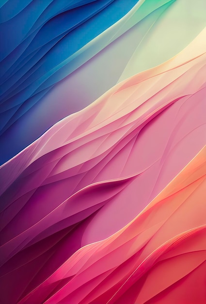 ABSTRACT WAVE BACKGROUND WHIT PASTEL COLORS ABSTRACT LIQUID LINES WHIT VIBRANT COLORS SMOOTH WALLPAPER