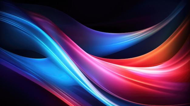 Abstract wave business corporate concept design banner Generative AI