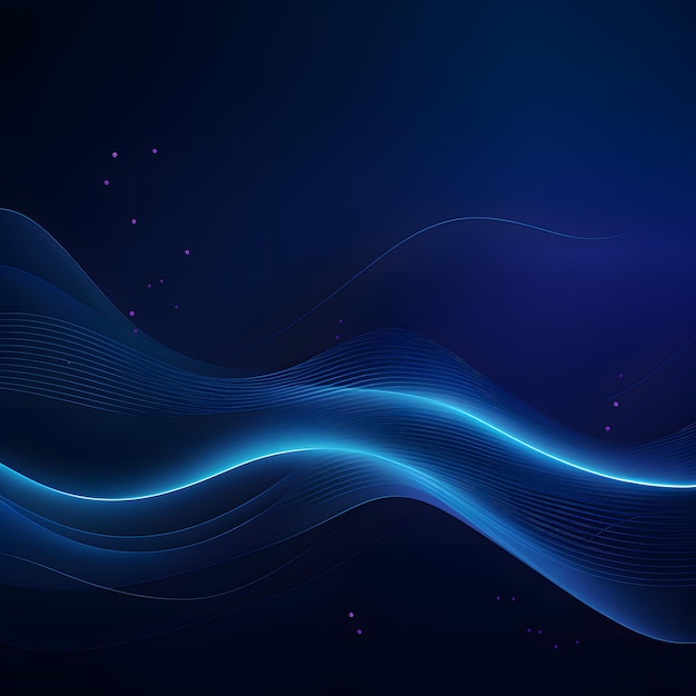 Abstract wave motion pattern on dark blue background wallpaper cyberspace digital technology