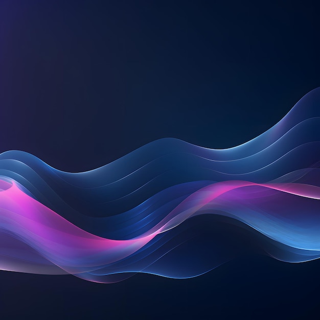 Abstract wave motion pattern on dark blue background wallpaper cyberspace digital technology