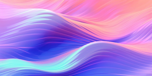 Abstract wave neon light wallpaper illustration design background