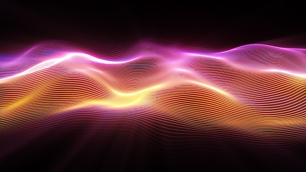 Abstract wave surface