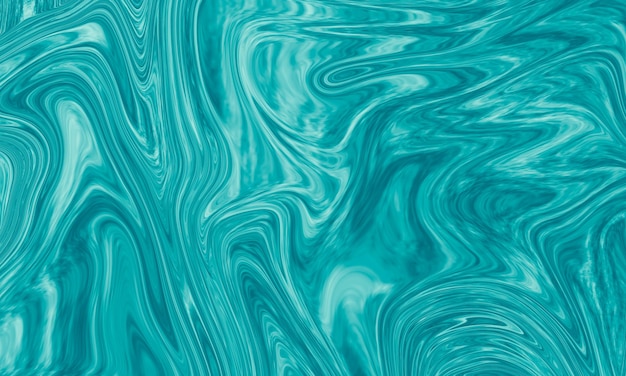 Abstract wave turquoise liquid background