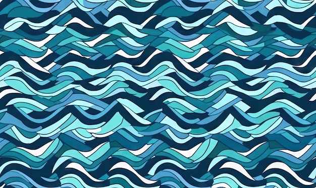 Abstract wave wallpaper Mosaics watercolor background For banner postcard book illustration Created with generative AI tools