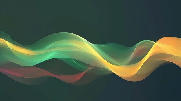 Photo abstract waves of color creating a fluid dynamic visual effect