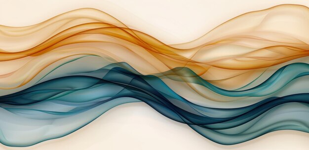 Abstract waves of color and light