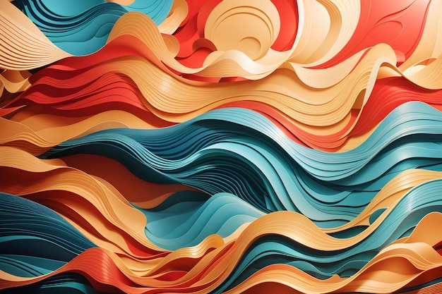 Abstract Waves and Lines Background