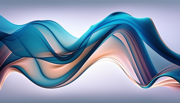 Abstract Waves Trend Gradient Color Creative Design Background