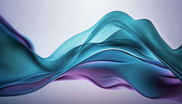 Abstract Waves Trend Gradient Color Creative Design Background