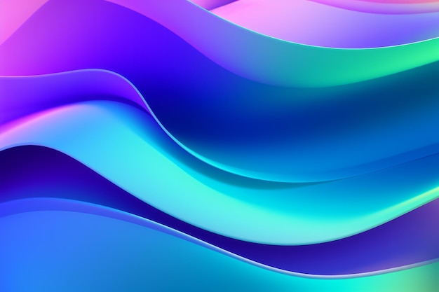 Abstract Wavy Art Background Ai generative