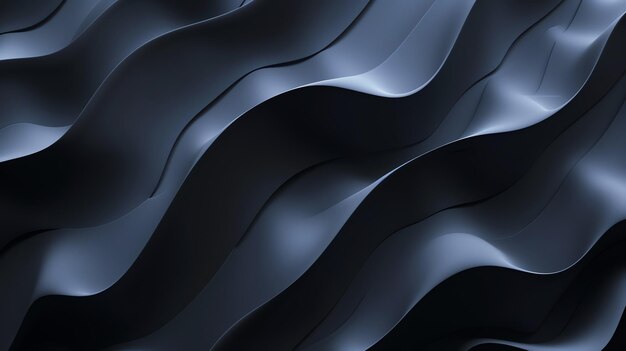 Abstract wavy background in dark grey