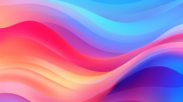 Abstract wavy background with modern gradient colors