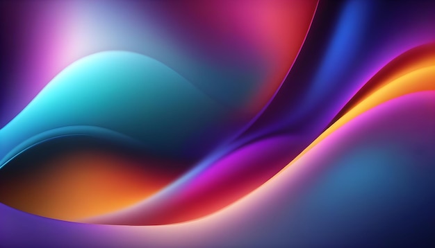 Abstract wavy background with smooth curves