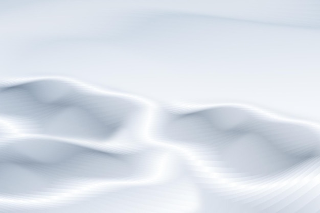 abstract wavy background with smooth lines in gray and white colors