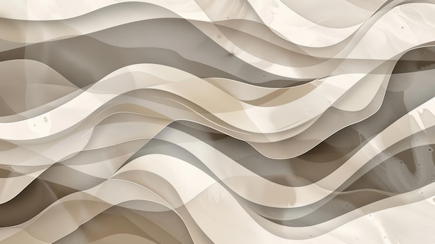 Abstract wavy beige and grey background pattern