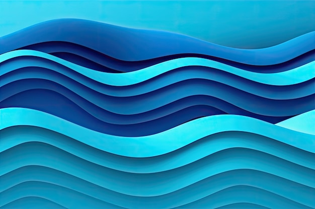 Abstract wavy blue background